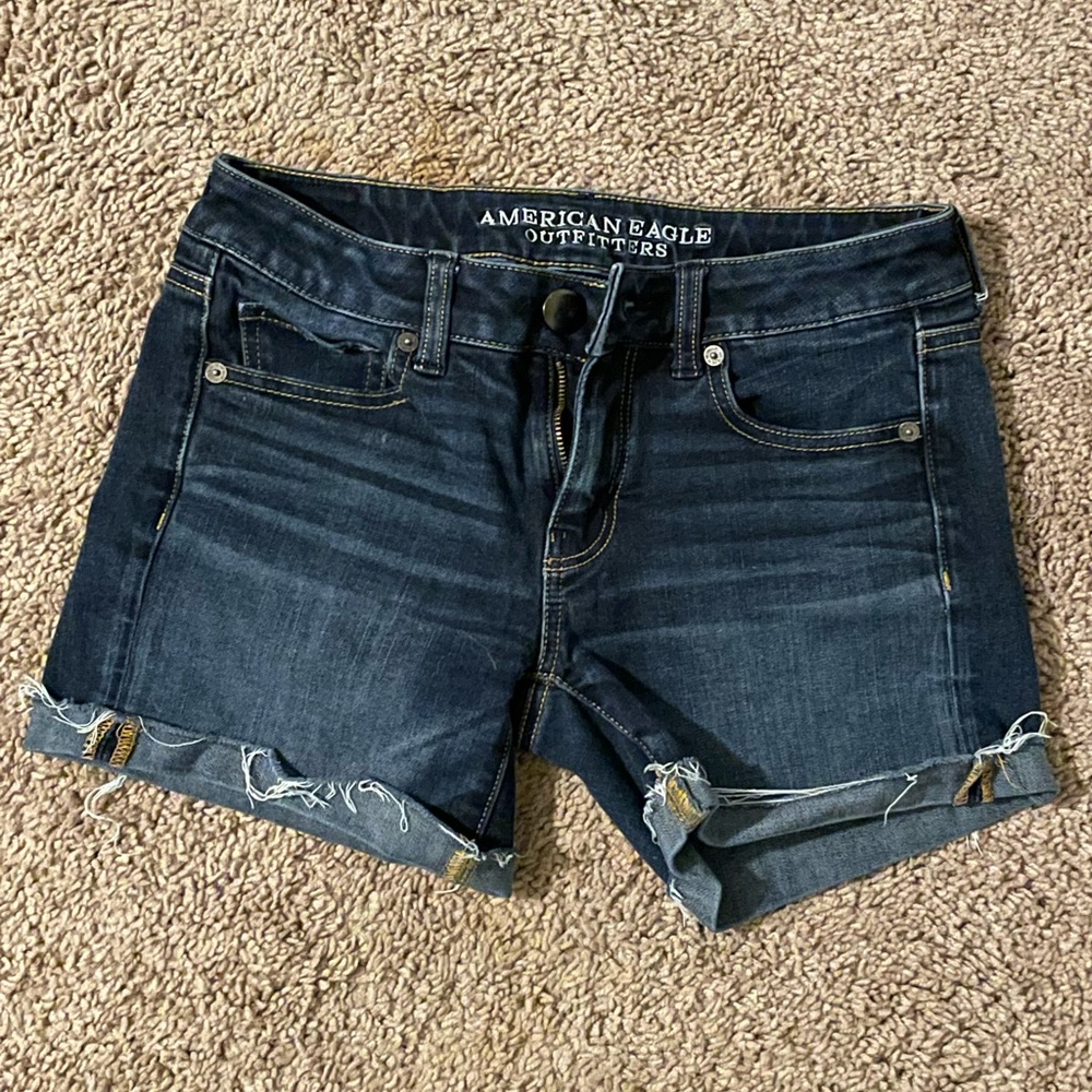 American Eagle Mid-Rise Denim Shorts
